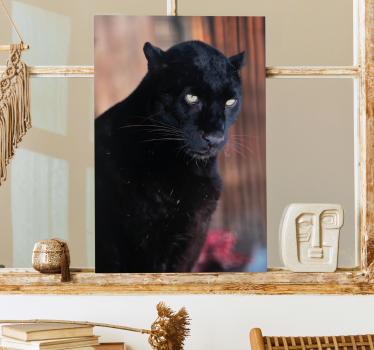 3d slike platna koje vreba leopard - TenStickers