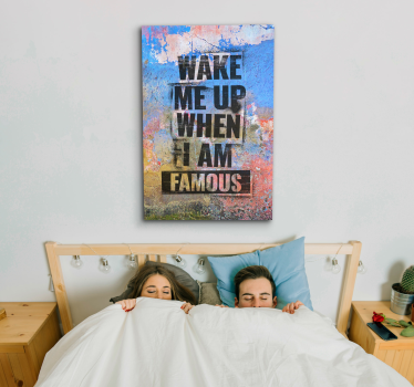 Stencil quote inspirativni citati na platnu - TenStickers