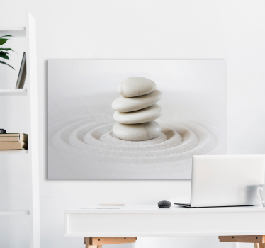 Zen kamenje slaže zidne umjetnosti na platnu - TenStickers