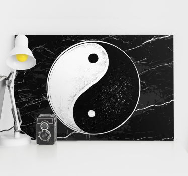 Slika na platnu zen yin yang simbol - TenStickers