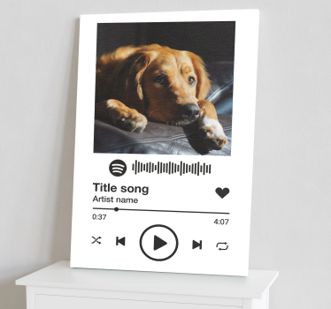 Spotify bijela pozadina glazba platno zidne umjetnosti - TenStickers
