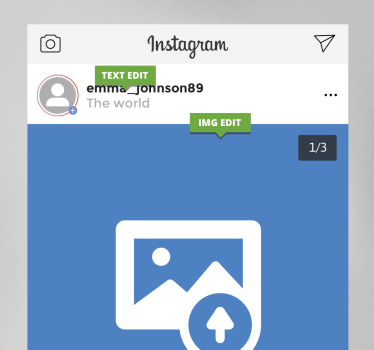 Personalizirane slike na platnu instagram ekran - TenStickers