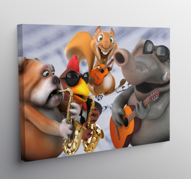 Animales música glazba platno zidna umjetnost - TenStickers