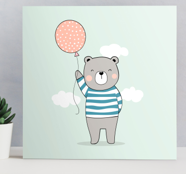 Bebe oso peluche zidne slike za vrtić - TenStickers