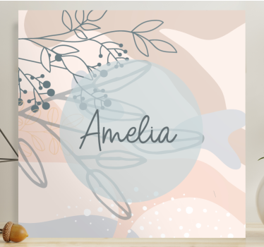 "boho" platno za cvjetne ilustracije - TenStickers