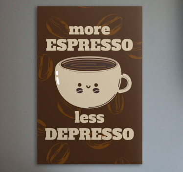 Espresso funny quote wall art quote prints - TenStickers
