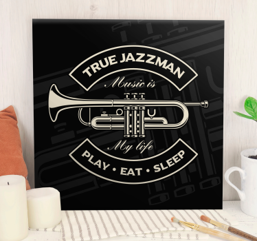Istinski jazzman glazbeni tisak na platnu - TenStickers