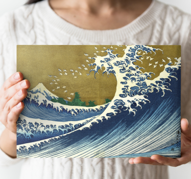 Kaijo no fuji umjetnost na platnu - TenStickers