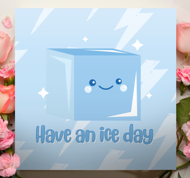 Kocka leda zabava quote dizajn zidne umjetničke grafike - TenStickers