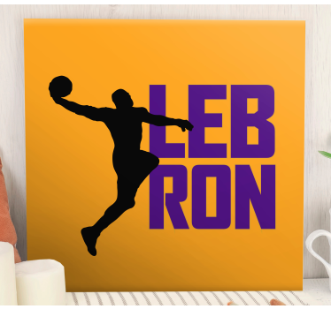 Lebron james cool košarkaški kućni otisci platna - TenStickers