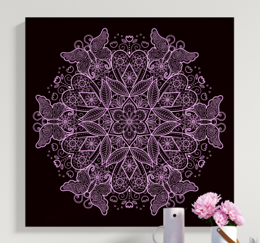 Leptir mandala leptir platno slika - TenStickers