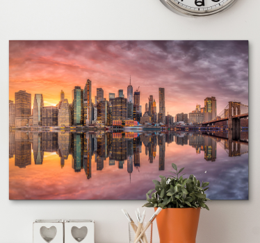 Otisci horizonta grada new yorka - TenStickers