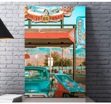Otisci zidova restorana i automobila za dnevnu sobu - TenStickers
