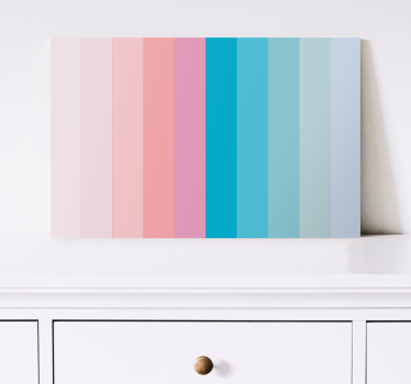 Pastelne boje nijanse boja blok spavaća soba platno - TenStickers
