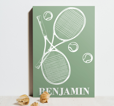 Personalizirani otisci platna za tenis - TenStickers