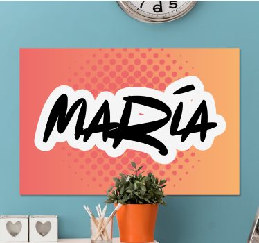 Slika na platnu abc i slova personalizirana umjetnost imena - TenStickers