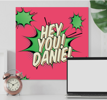 Slika na platnu tinejdžer personalizirani komični pozdrav - TenStickers