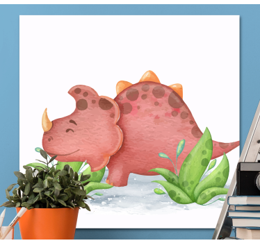 Slika na platnu dinosauri beba triceratopsa - TenStickers