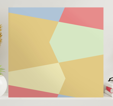 Slika na platnu geometrijski oblikovani blokovi boja - TenStickers