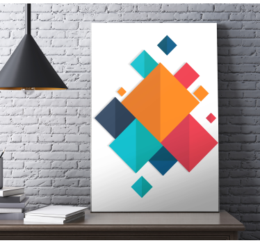Slika na platnu geometrijski živahni oblici - TenStickers