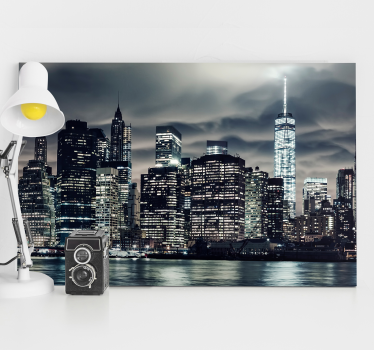 Slika na platnu gradova horizont new yorka - TenStickers