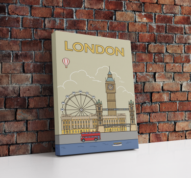 Slika na platnu gradova london je glavni grad Ujedinjenog Kraljev - TenStickers