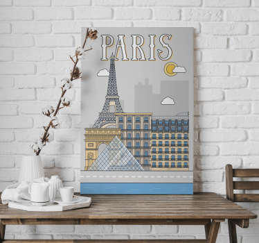 Slika na platnu gradova pariz - TenStickers