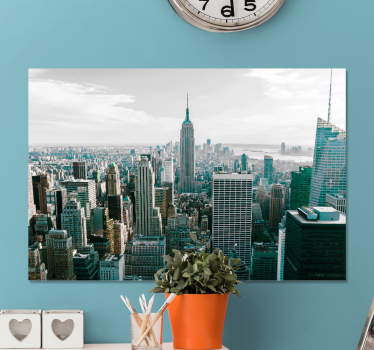 Slika na platnu gradova pogled na horizont new yorka - TenStickers