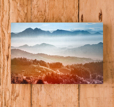 Slika na platnu krajolici magloviti planinski pogled - TenStickers