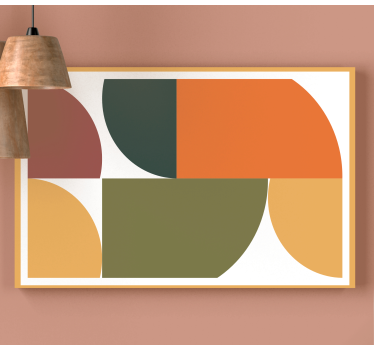 Slika na platnu moderna kompozicija geometrijskog oblika - TenStickers