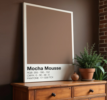 Slika na platnu moderna sastav boje mocha - TenStickers