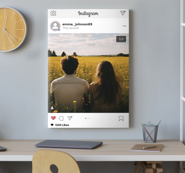 Personalizirane slike na platnu instagram ekran - TenStickers