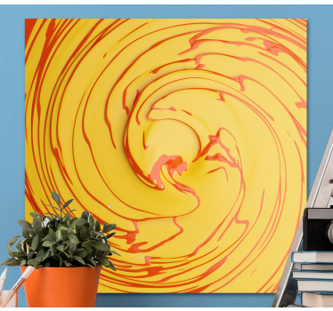 Slika na platnu sažetak vibrantno spiralno kretanje - TenStickers