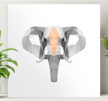Slika na platnu slon geometrijska glava slona - TenStickers