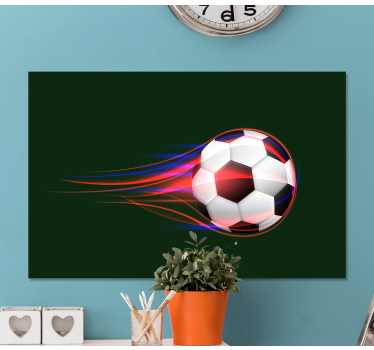 Slika na platnu sport dinamična nogometna lopta - TenStickers