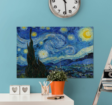 Slika na platnu umjetnost "Zvjezdana noć" van GoghaNa nebu visoko - TenStickers