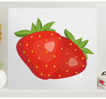 Slika na platnu voće sočne jagode - TenStickers