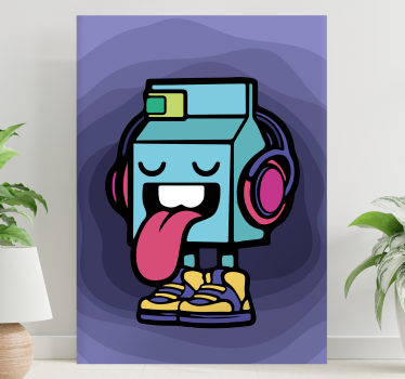 Print na platnu cool mliječni crtež - TenStickers