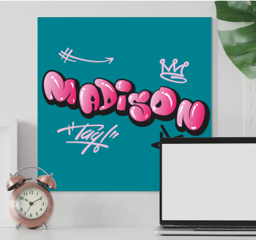 Slika na platnu abc i slova kreativni dizajn imena - TenStickers