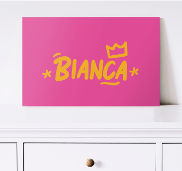 Slika na platnu abc i slova kreativni prikaz imena - TenStickers