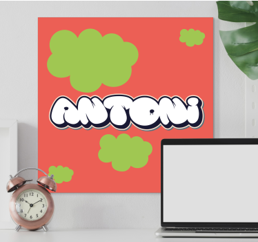 Slika na platnu abc i slova u razigranom stilu - TenStickers