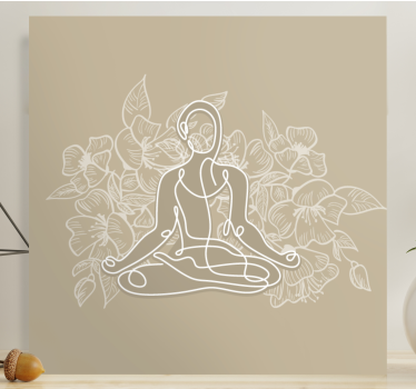 Slika na platnu buda mirni kontur buddhe - TenStickers