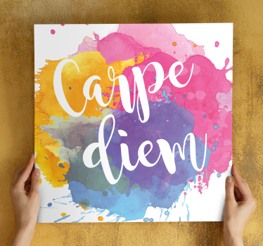 Slika na platnu citati carpe diem umjetnost - TenStickers
