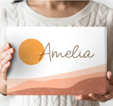 Slika na platnu citati elegantno personalizirano ime - TenStickers
