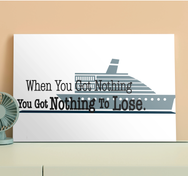 Slika na platnu citati inspirativna pomorska izreka - TenStickers