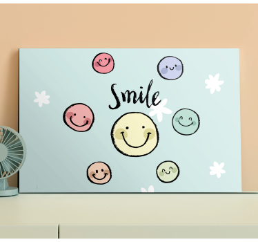 Slika na platnu citati kolekcija osmijeha - TenStickers