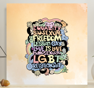 Slika na platnu citati ljubav je ljubav - TenStickers