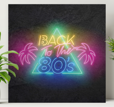 Slika na platnu citati neon retro izreka - TenStickers