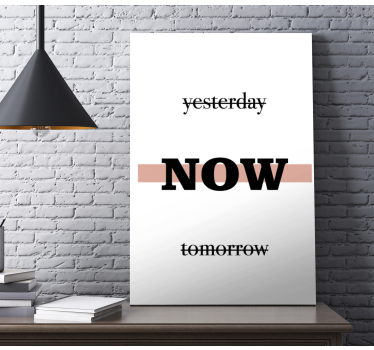 Slika na platnu citati sada motivacijska fraza - TenStickers