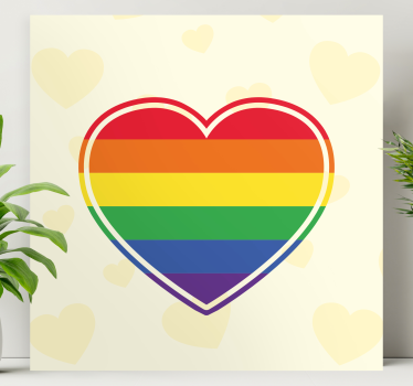 Slika na platnu citati simbol srca jedinstva - TenStickers